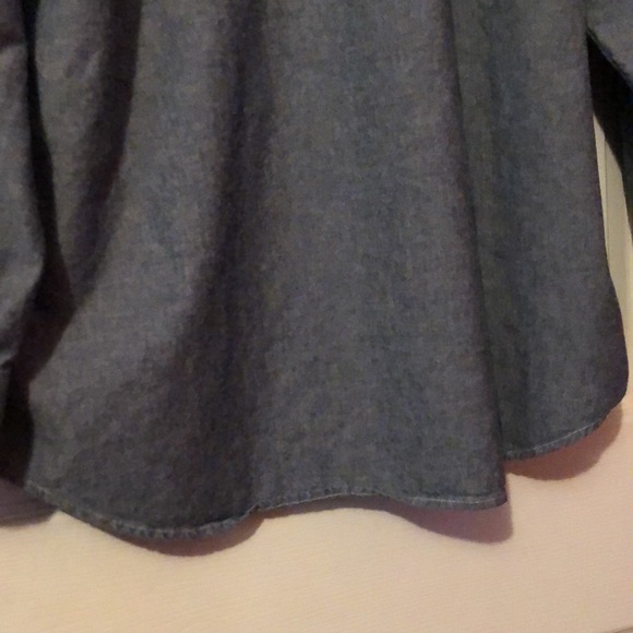 Big Mac Blue Long Sleeve Work Shirt Mens XL Dual Pockets - Picture 9 of 16